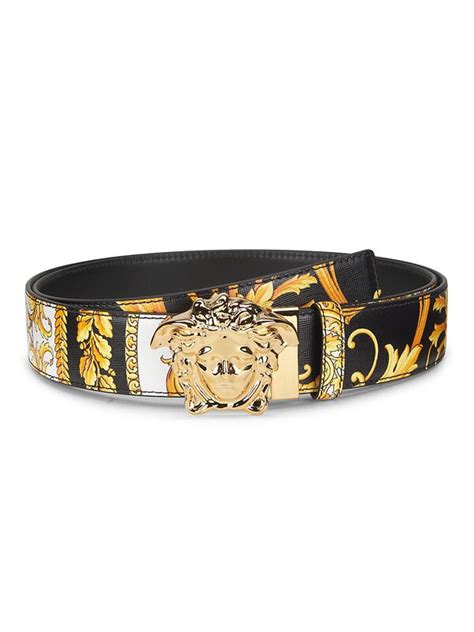 versace reversible barocco belt|Black Barocco 'La Medusa' Reversible Belt by Versace on Sale.